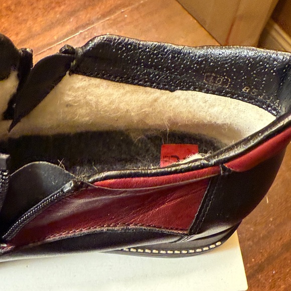 Nordstrom  Rieker Wedge Woman’s Sz 8.5 Daphne Fleece Lined Ankle  Zipper 2 Tone - Picture 5 of 8